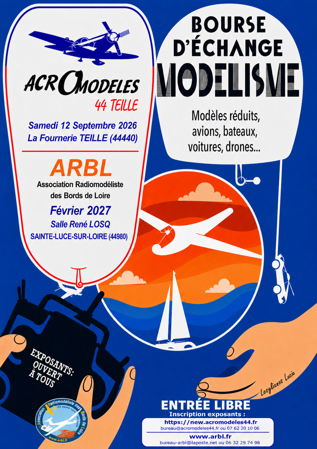 Affiche Bourse d'échange Acromodèles44