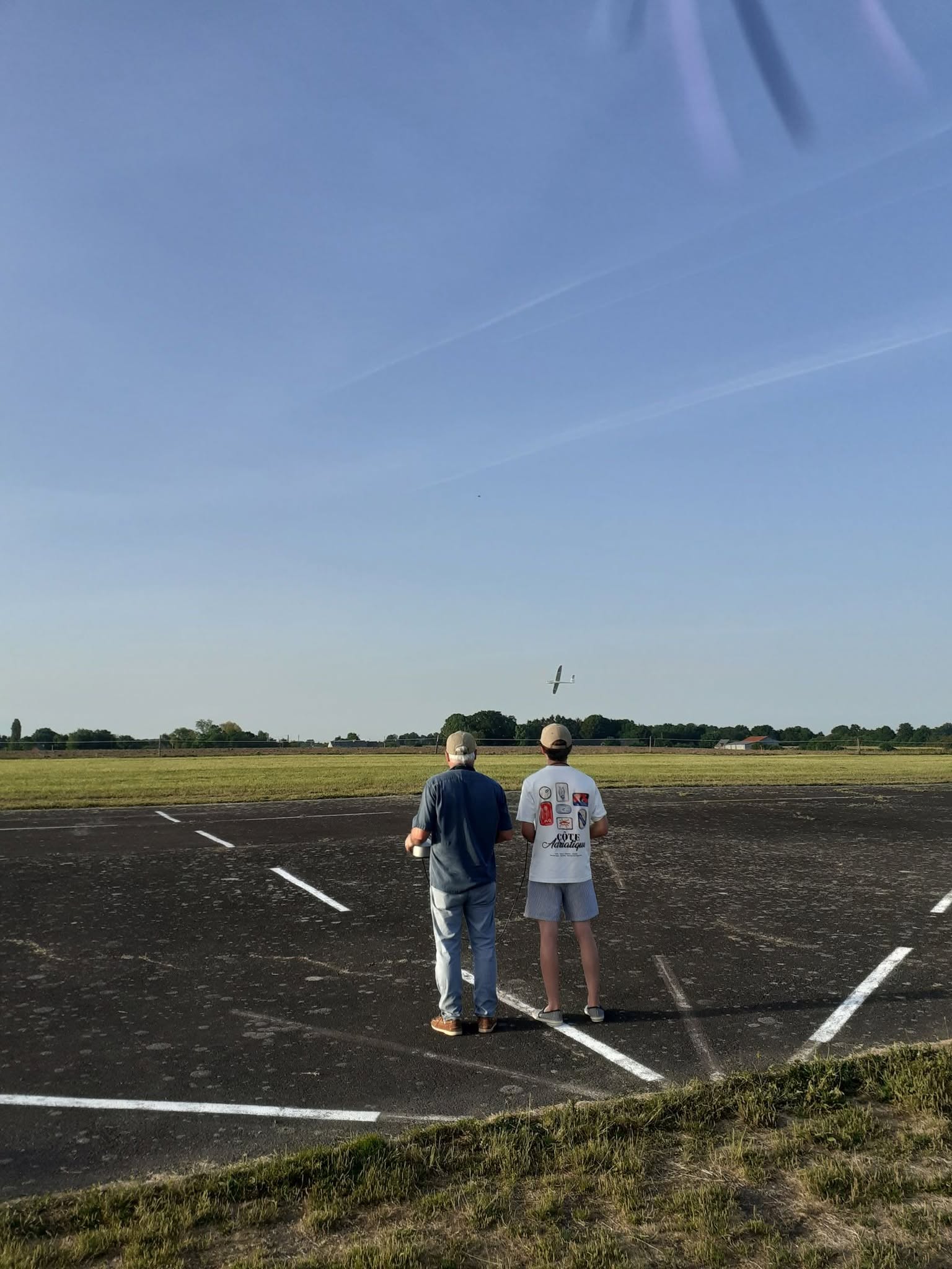 Séance d'écolage et apprentissage du pilotage